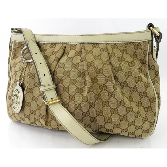Gucci Tan and Cream Shoulder Bag - Picture 1 of 16